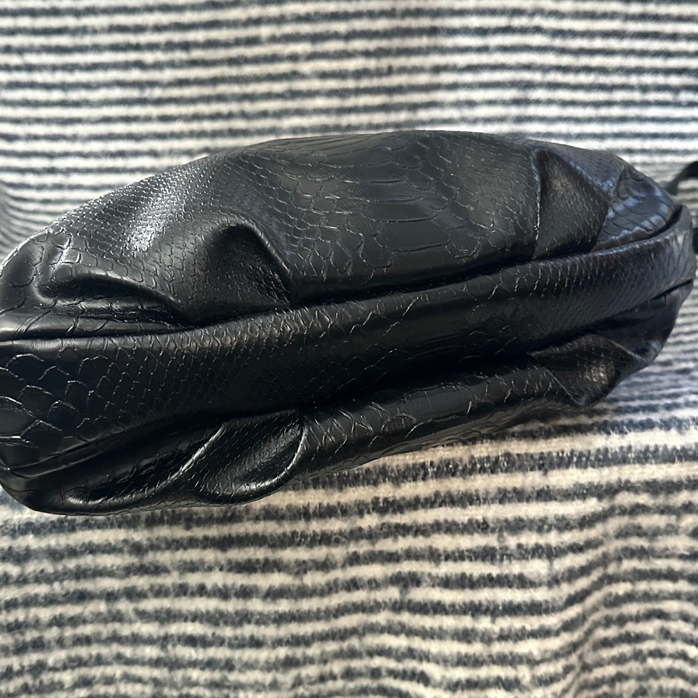 Marc By Marc Jacobs Black Python Embossed Leather… - image 5